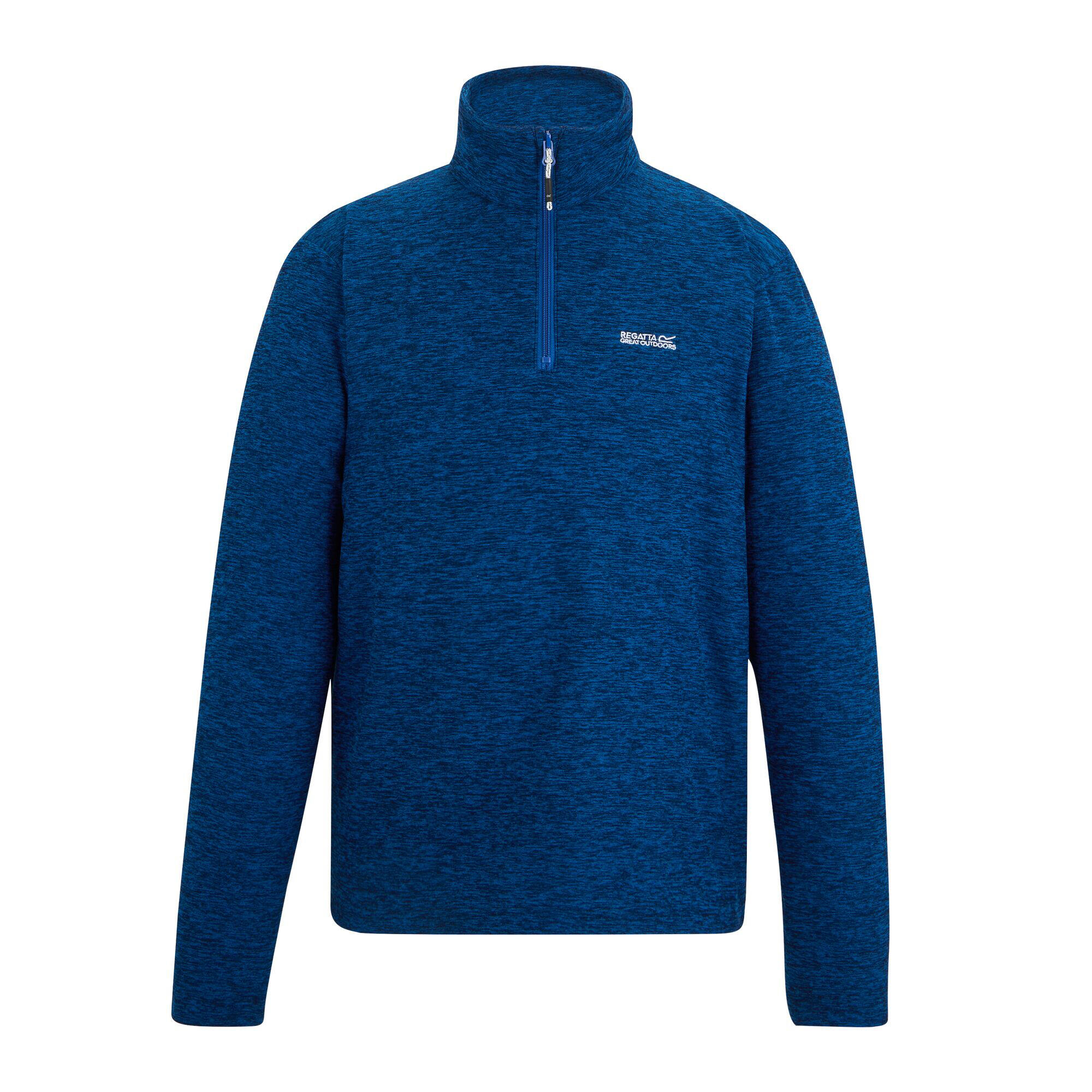 REGATTA Mens Thompson Marl Half Zip Fleece Jacket (Snorkel Blue)