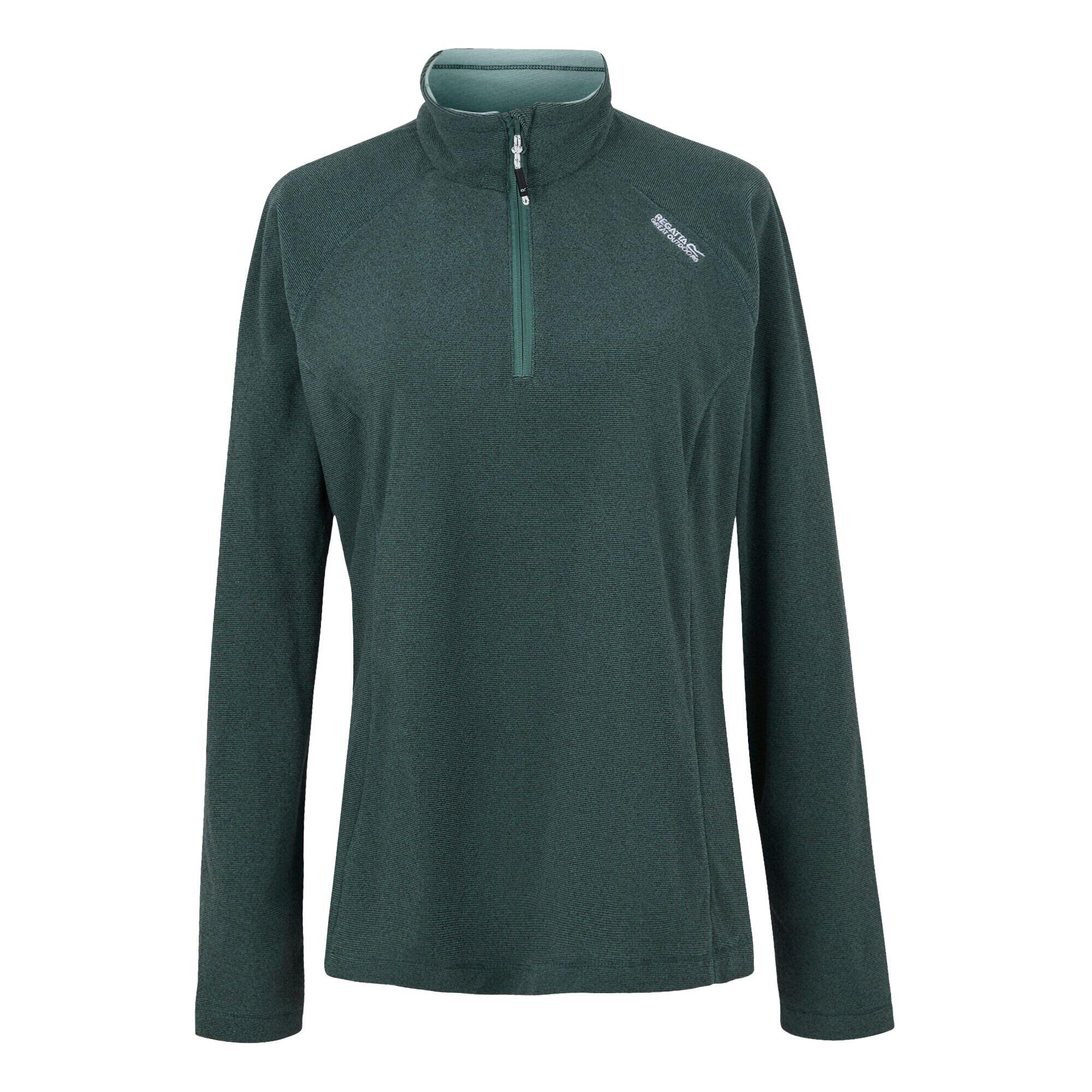 REGATTA Great Outdoors Womens/Ladies Montes Half Zip Fleece Top (Spruce Green)