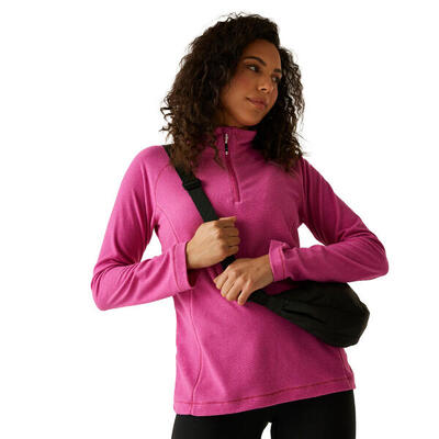 Great Outdoors Felpa A Cerniera Corta In Pile Donna Regatta Montes Rosa Lampone