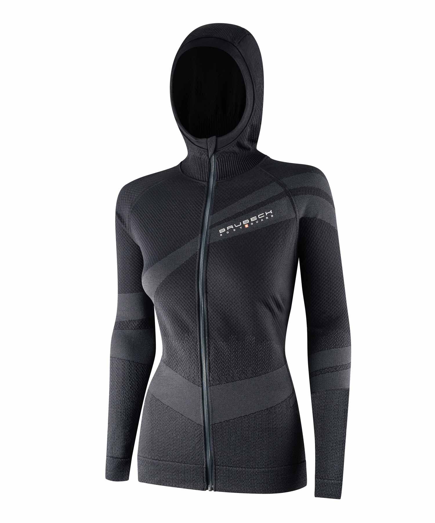 Bluza damska wełniana z kapturem Brubeck THERMO WOOL by Pustelnik 3/5