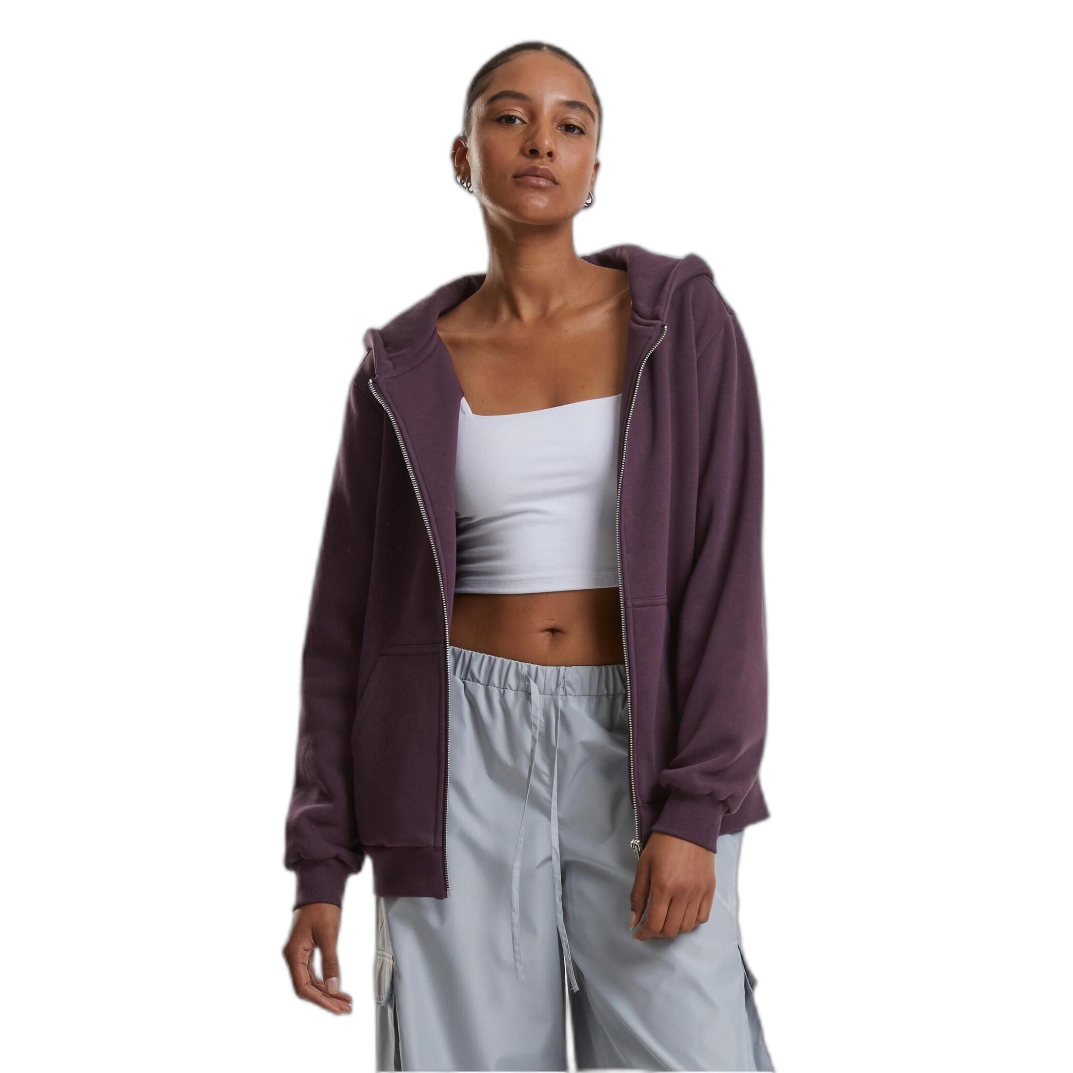 URBAN CLASSICS Women's zip-up hoodie Urban Classics