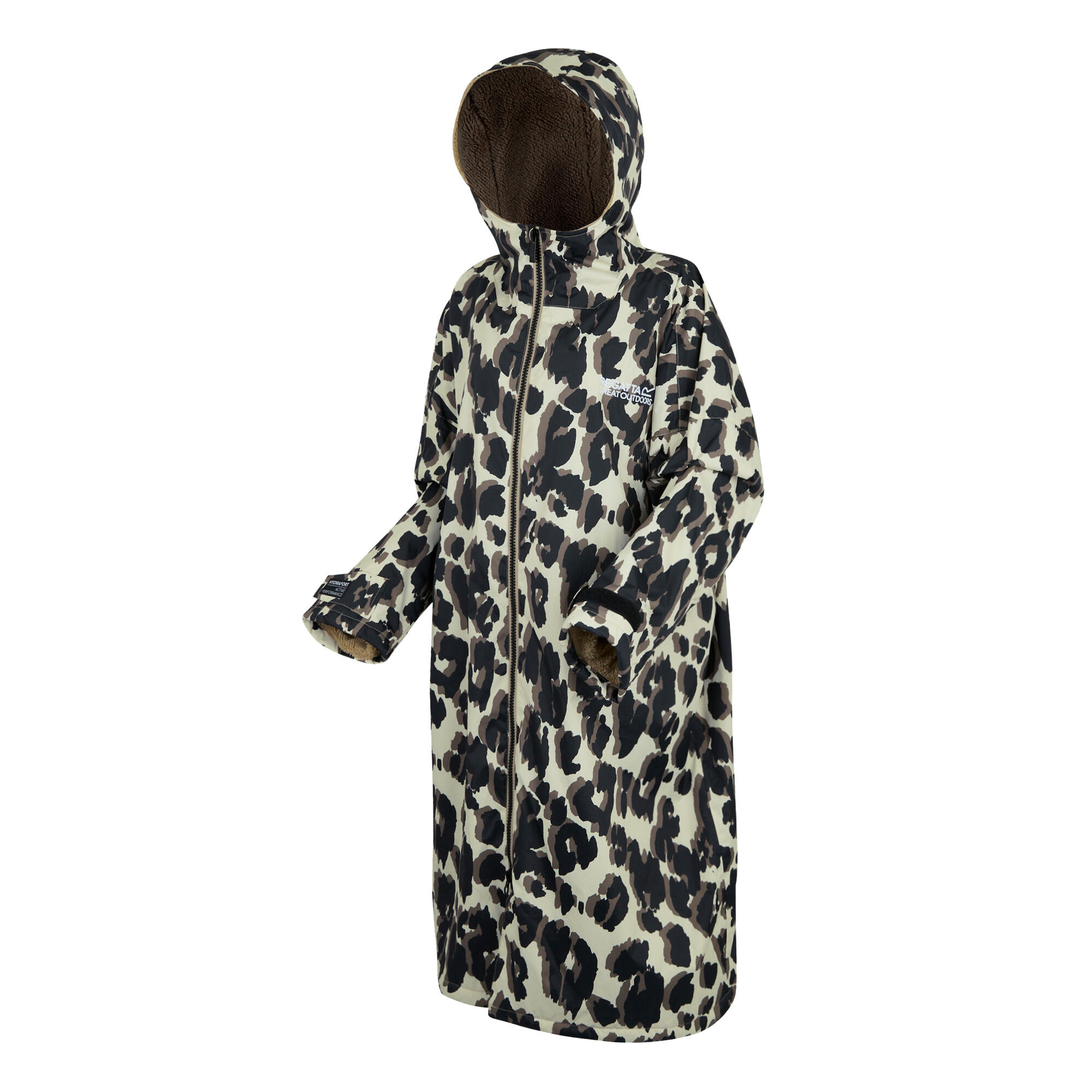 Unisex Adult Leopard Print Changing Robe (Multicoloured) 3/4