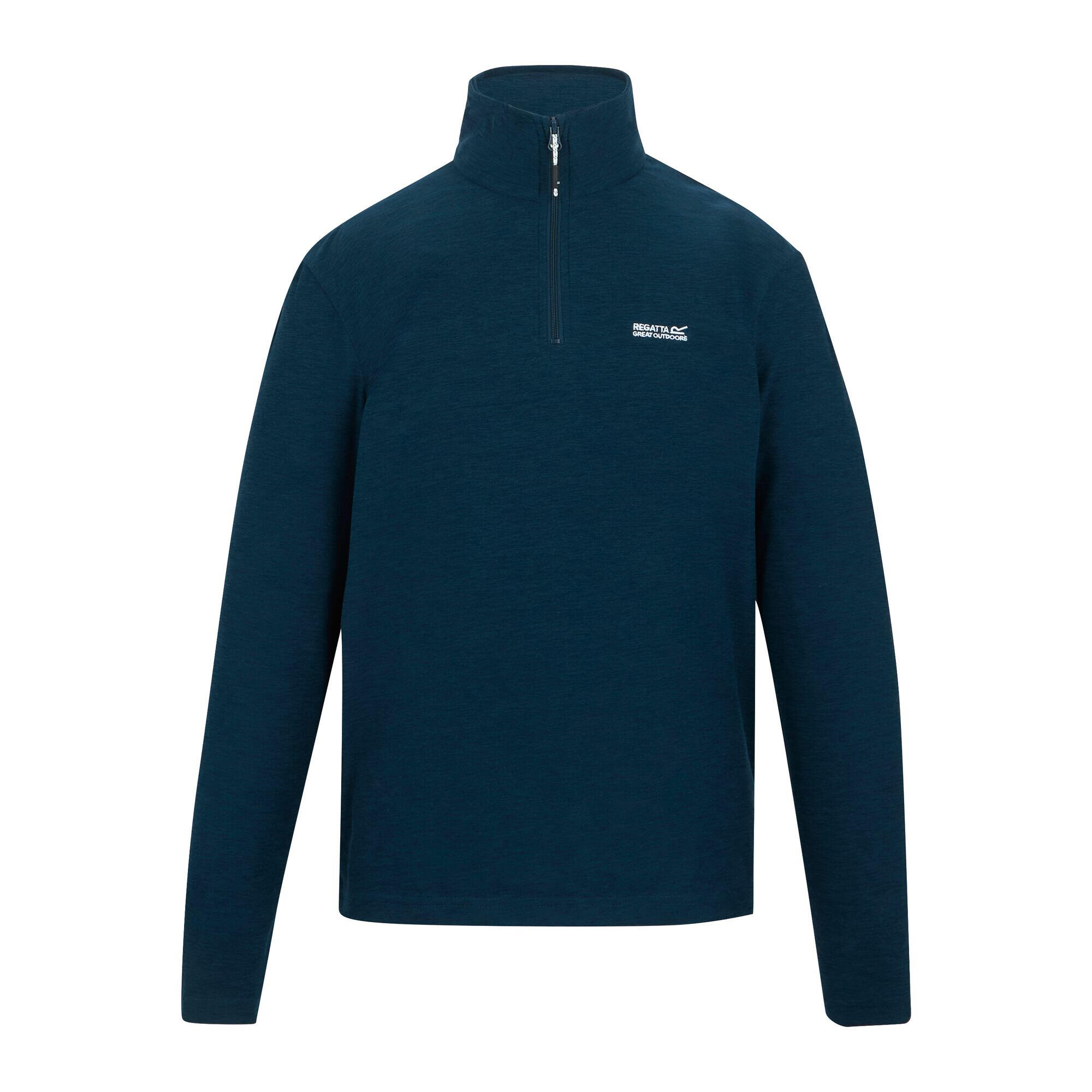 REGATTA Mens Thompson Marl Half Zip Fleece Jacket (Moonlight Denim)