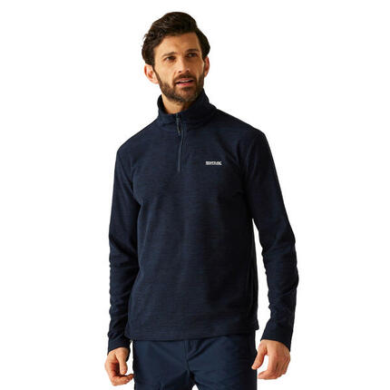 Heren Thompson Marl Half Zip Fleecejack (Marine)