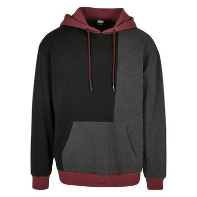 Hooded sweatshirt urban classics oversized color block