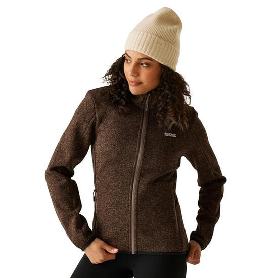 Newhill" Fleecejacke für , Durchgehender Reißverschluss Damen Mokka