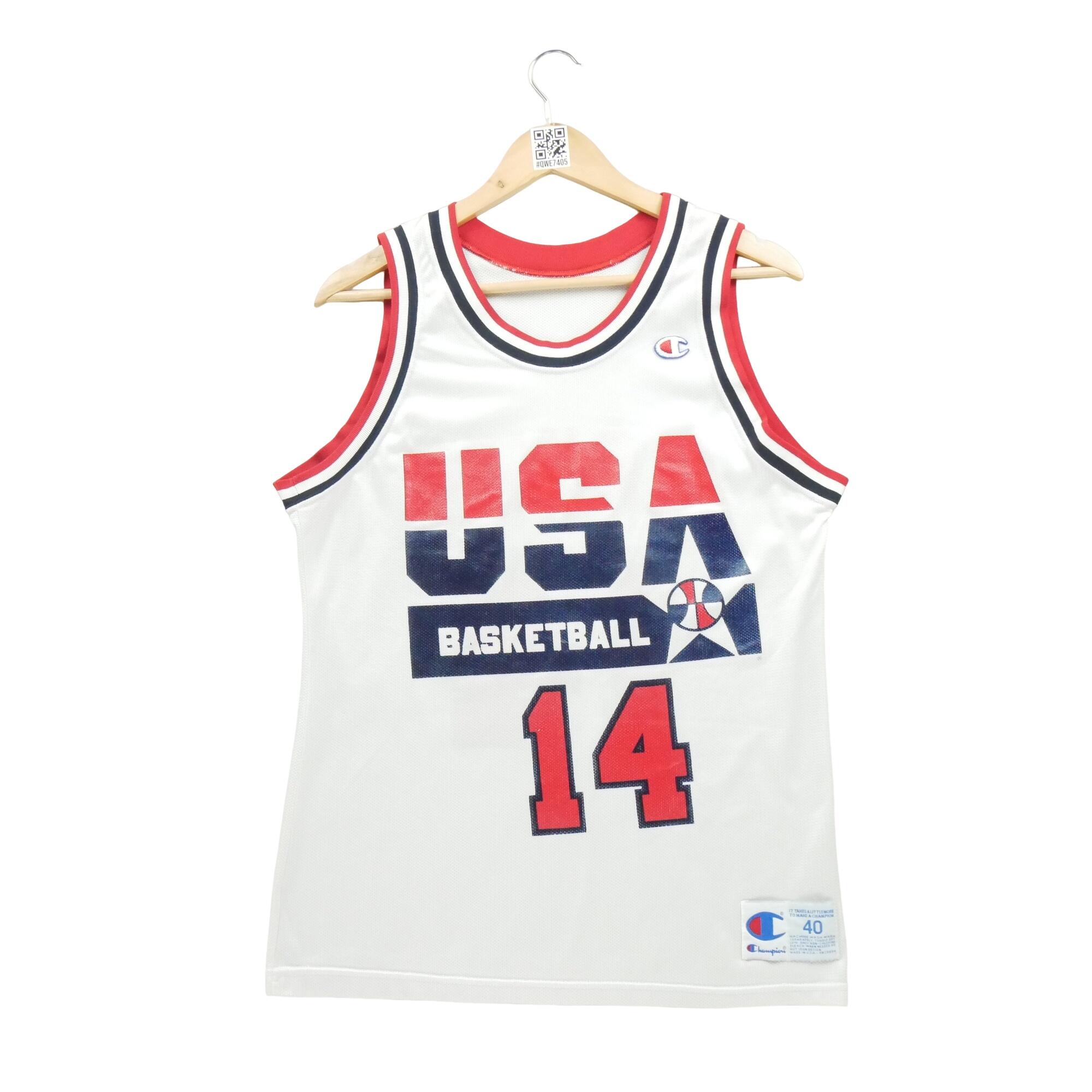 CHAMPION Second life - Herren 1992 USA Dream Team Weißes Trikot - Wie neu