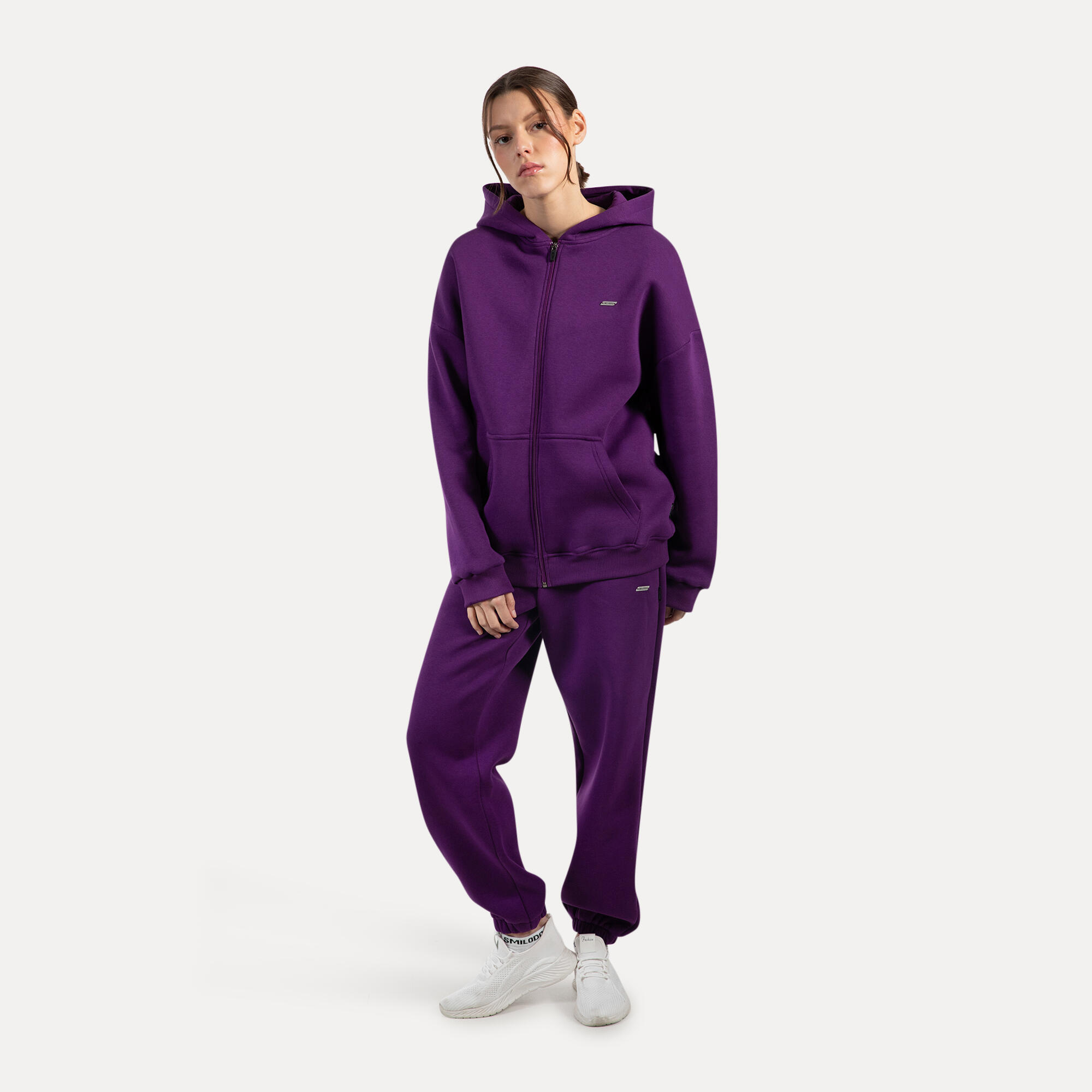 Damen Zip Hoodie Lyanna Lila 3/5