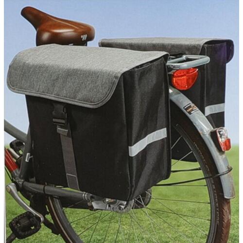 Torba sakwa rowerowa Xqmax 2x20L podwójna na bagażnik 3/7