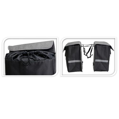 Torba sakwa rowerowa Xqmax 2x20L podwójna na bagażnik 6/7