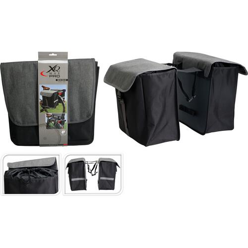 Torba sakwa rowerowa Xqmax 2x20L podwójna na bagażnik 5/7
