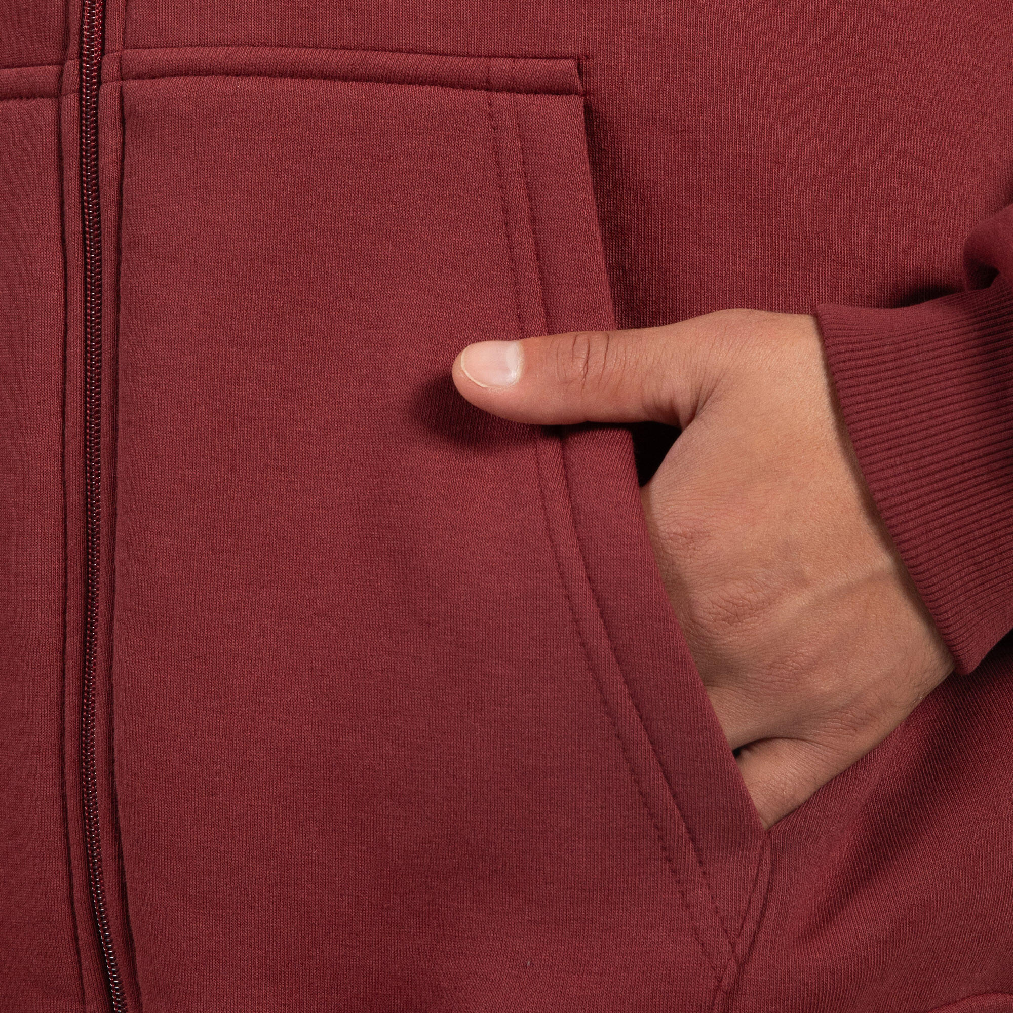Herren Zip Hoodie Cedrik Bordeaux 5/5