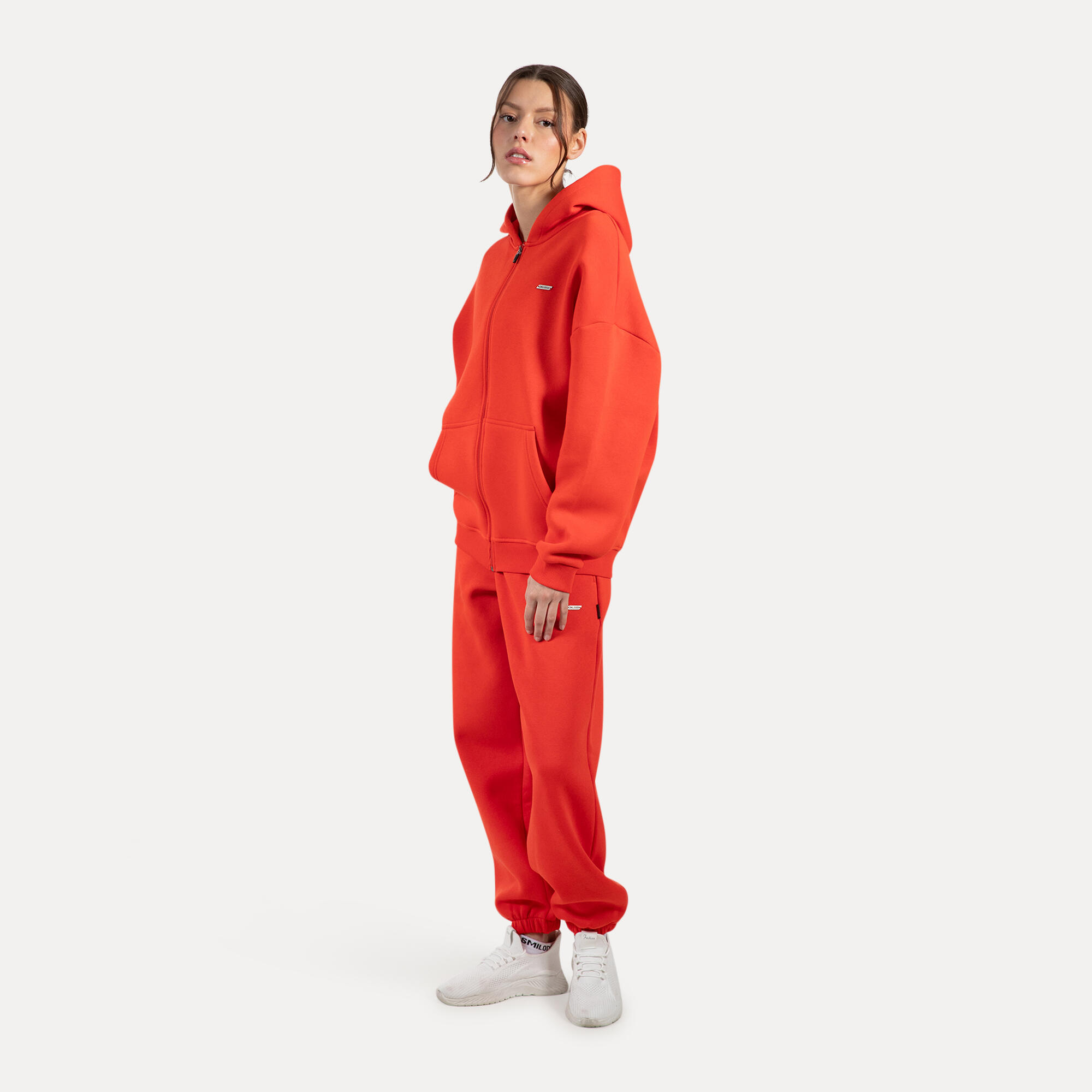 Damen Zip Hoodie Lyanna Rot 3/5