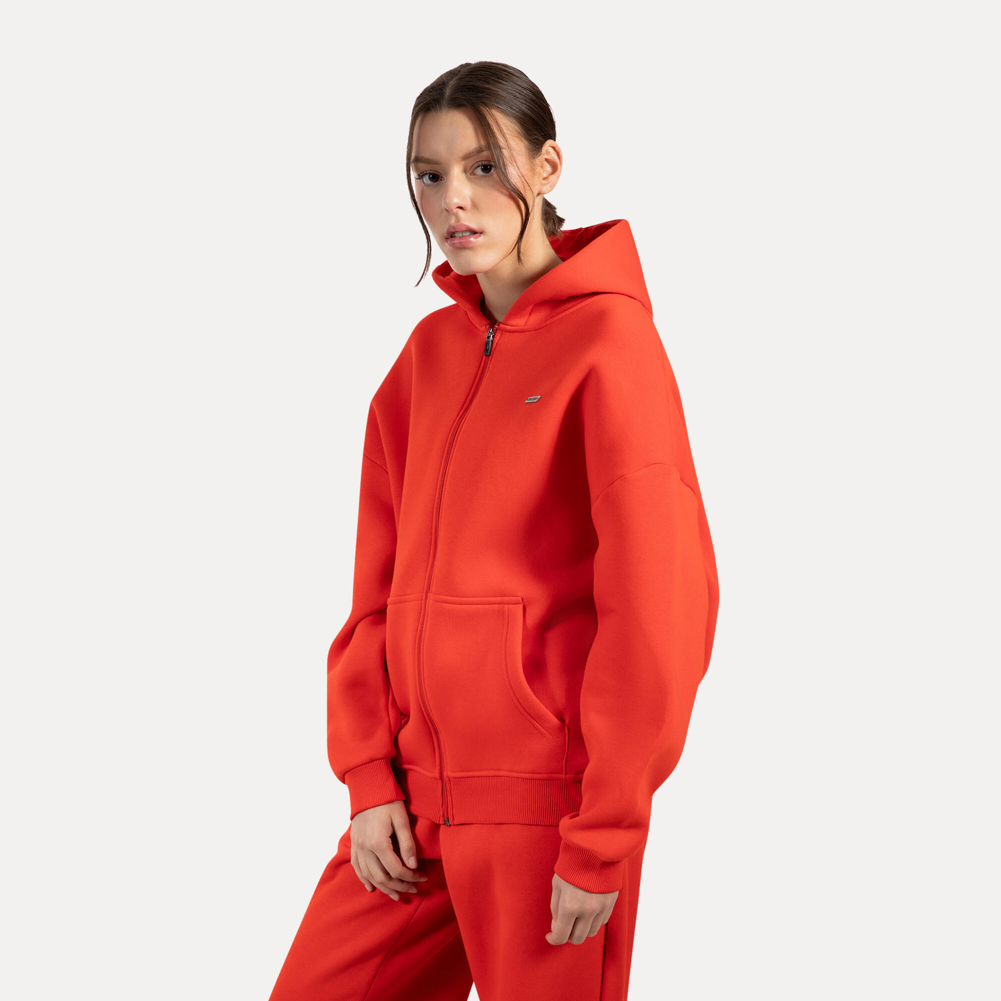 Damen Zip Hoodie Lyanna Rot 2/5