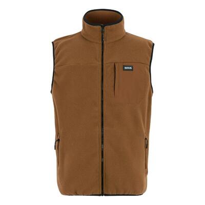 Heren frankie fleece gilet (donkere khaki)