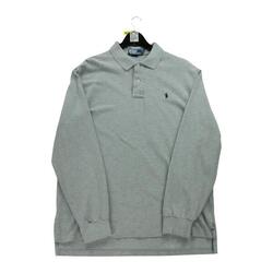 Reconditionné - Polo manches longues Homme Gris - Bon État