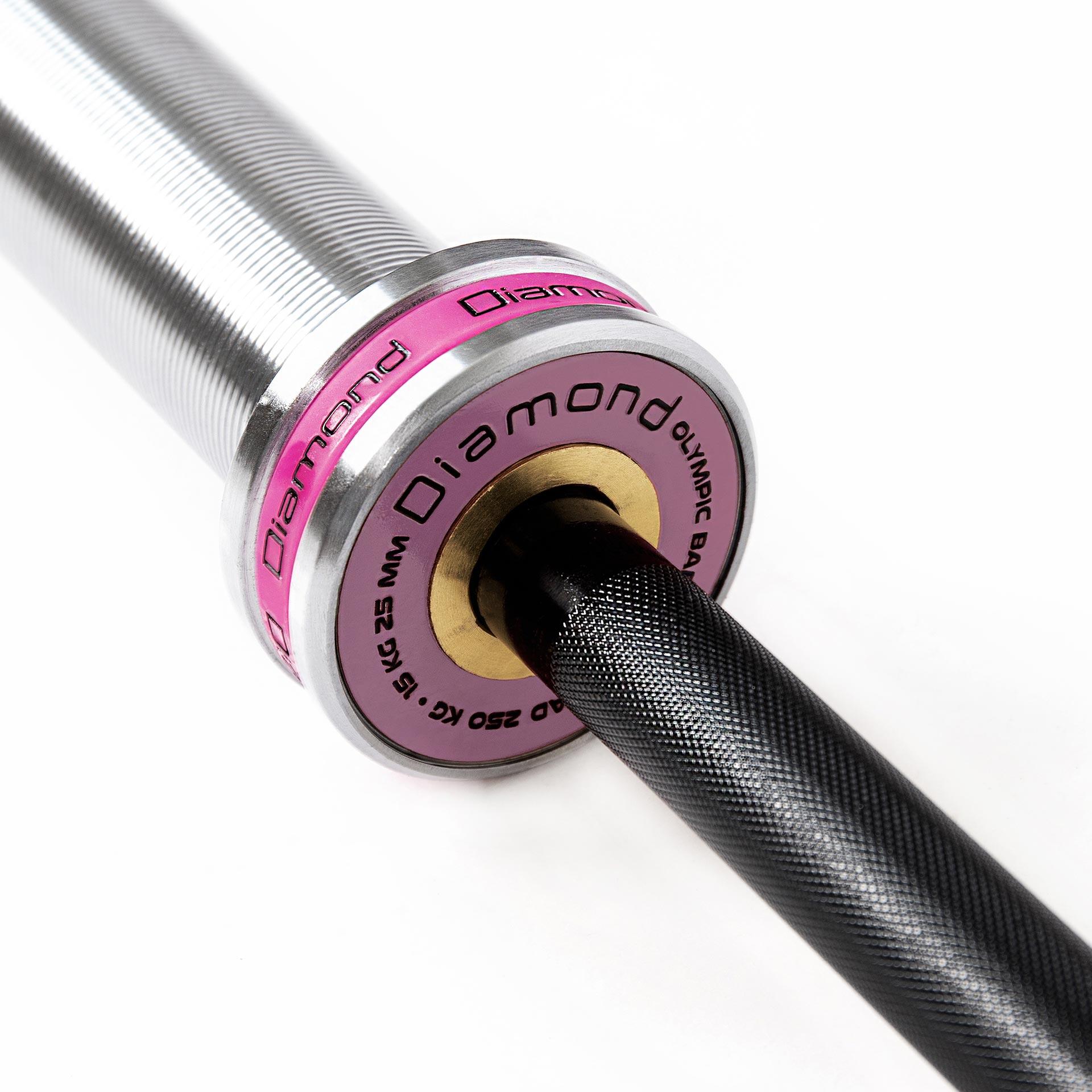 Bilanciere olimpico woman 201cm - Carico max 250 Kg - 50 mm Diamond Professional 4/5