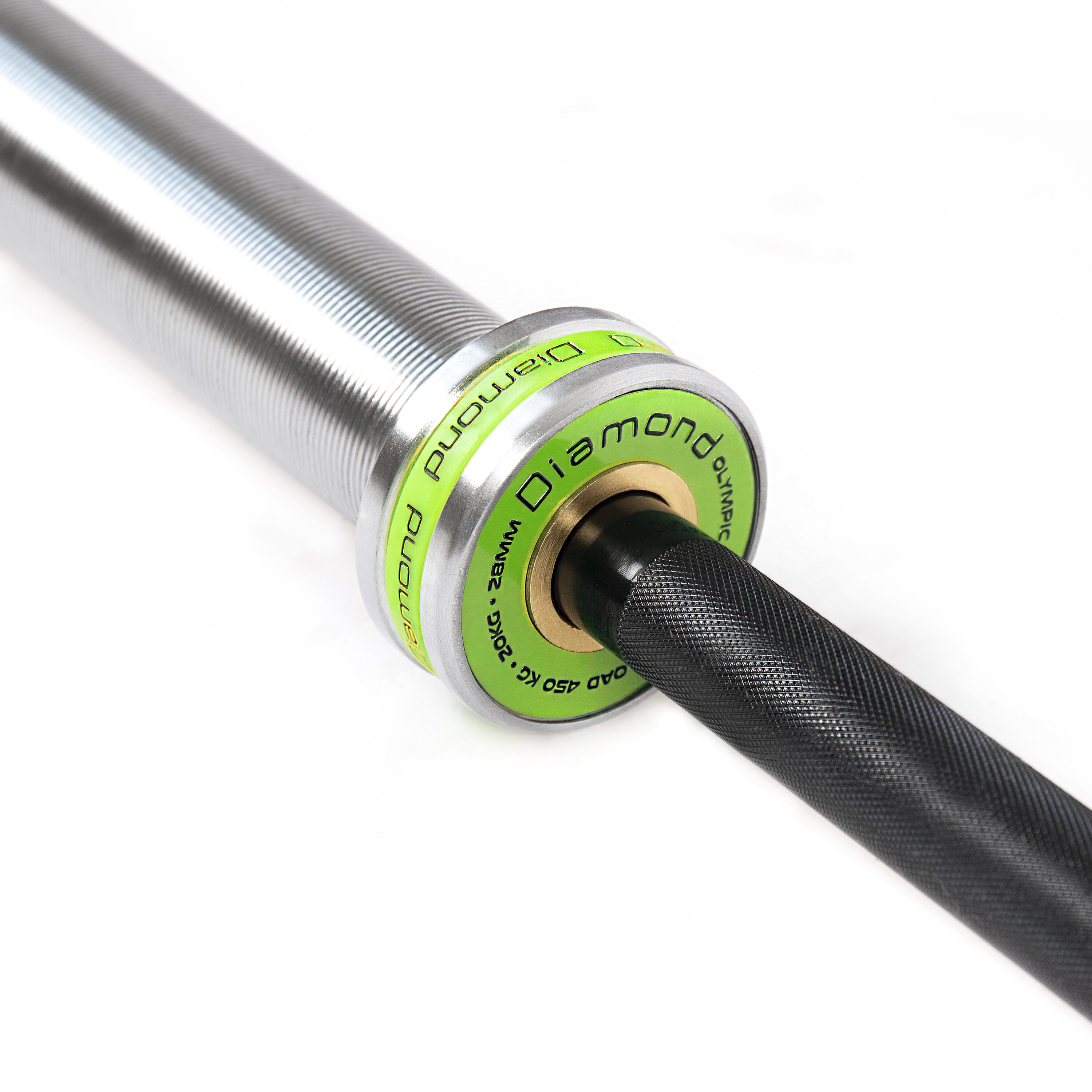 Bilanciere olimpico Sfida 220 cm - Carico max 450 Kg - 50 mm Diamond Professiona 4/5
