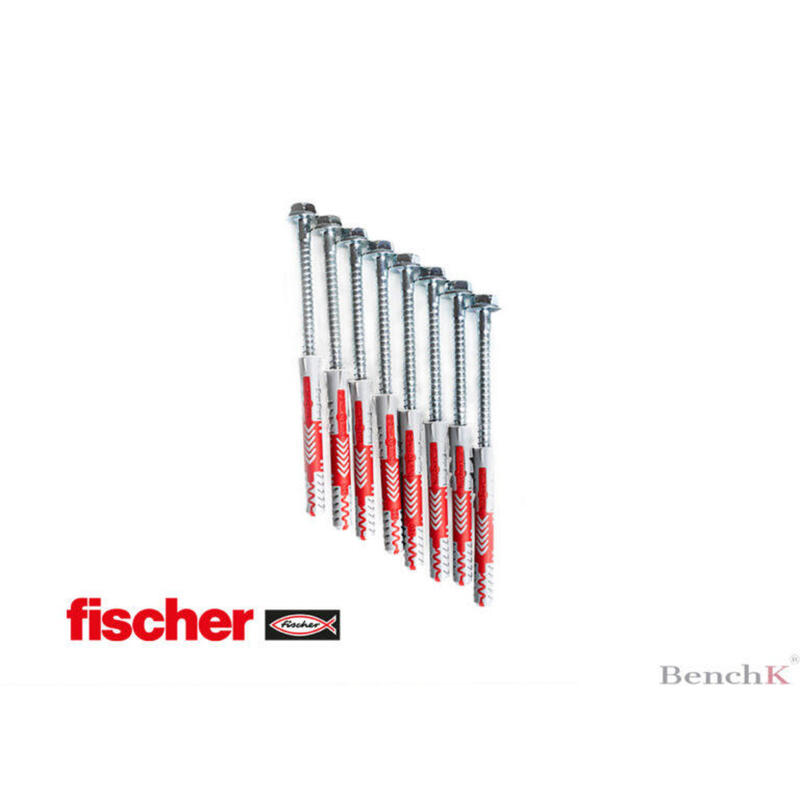 Schrauben 10 x 80 inkl. Fischer-Dübel (Set mit 8 Stück) (KM8)