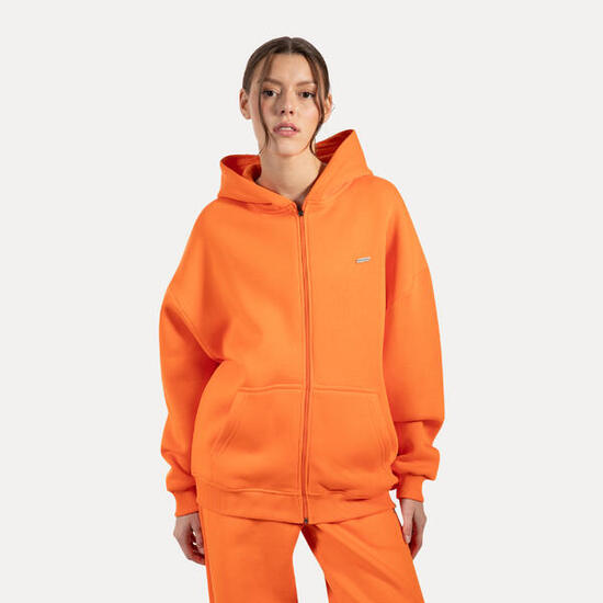 Damen Zip Hoodie Lyanna Orange