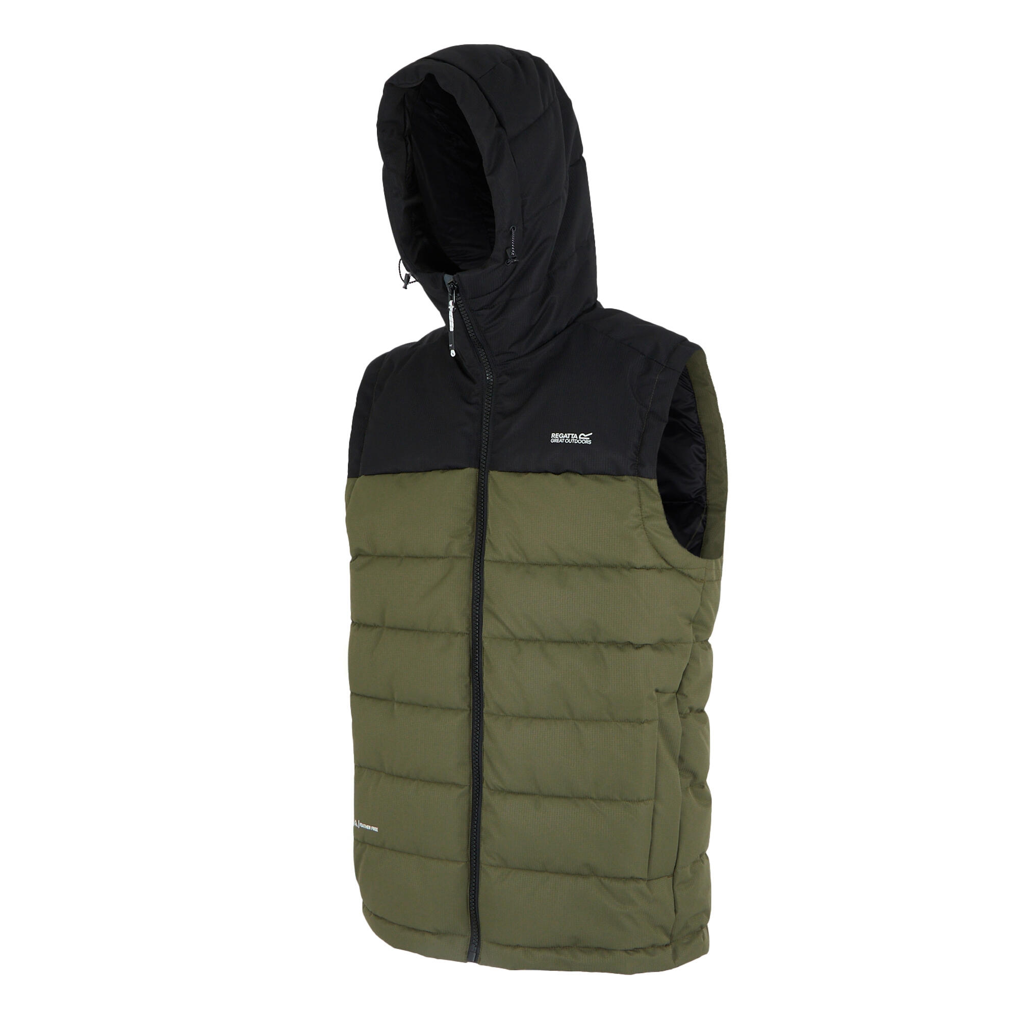 Gilet Imbottito Uomo Regatta Aldthorn Verde Oliva Notte Nero 3/5