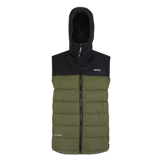 Gilet Imbottito Uomo Regatta Aldthorn Verde Oliva Notte Nero