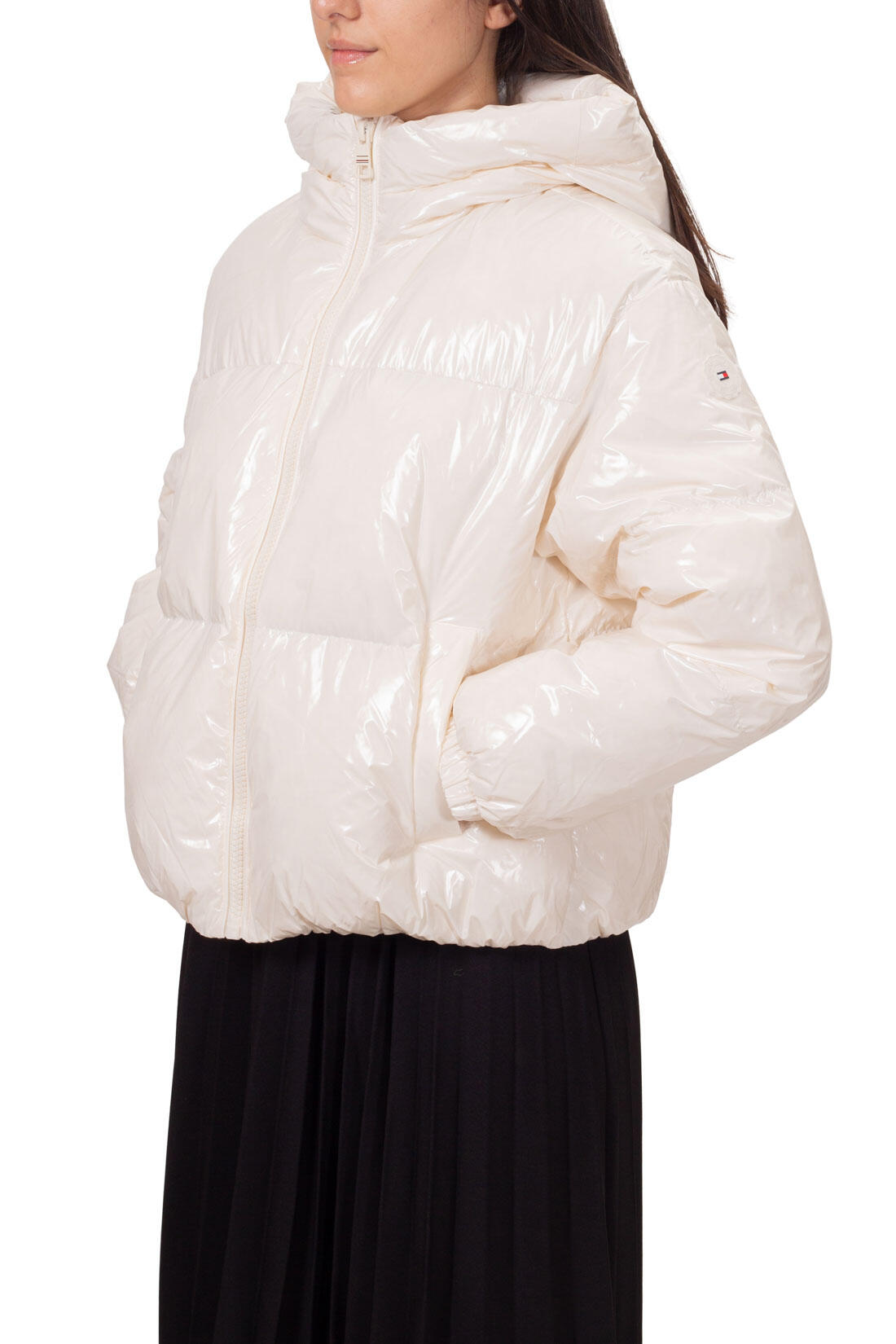 TOMMY HILFIGER Piumino donna idrorepellente lucido
