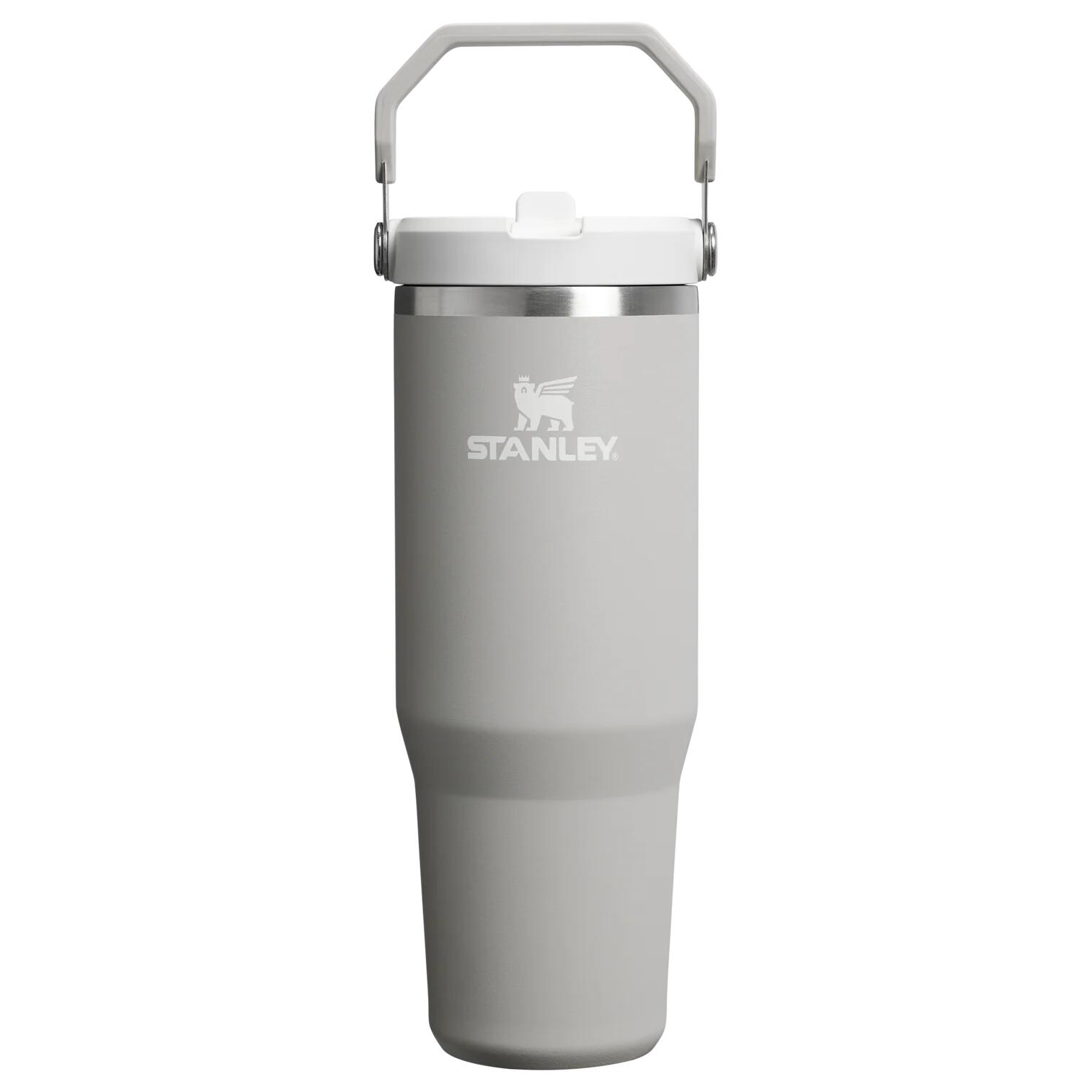 Termos tip sticla cu pai - Iceflow Flip Straw Tumbler 2.0 - gri - 0.89 L