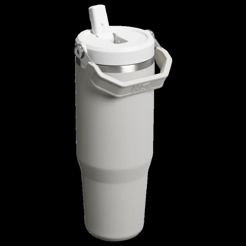 Termos tip sticla cu pai - Iceflow Flip Straw Tumbler 2.0 - gri - 0.89 L