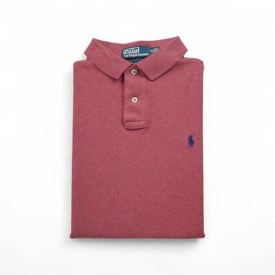 Tweedehands - korte mouw heren poloshirt roze - als nieuw