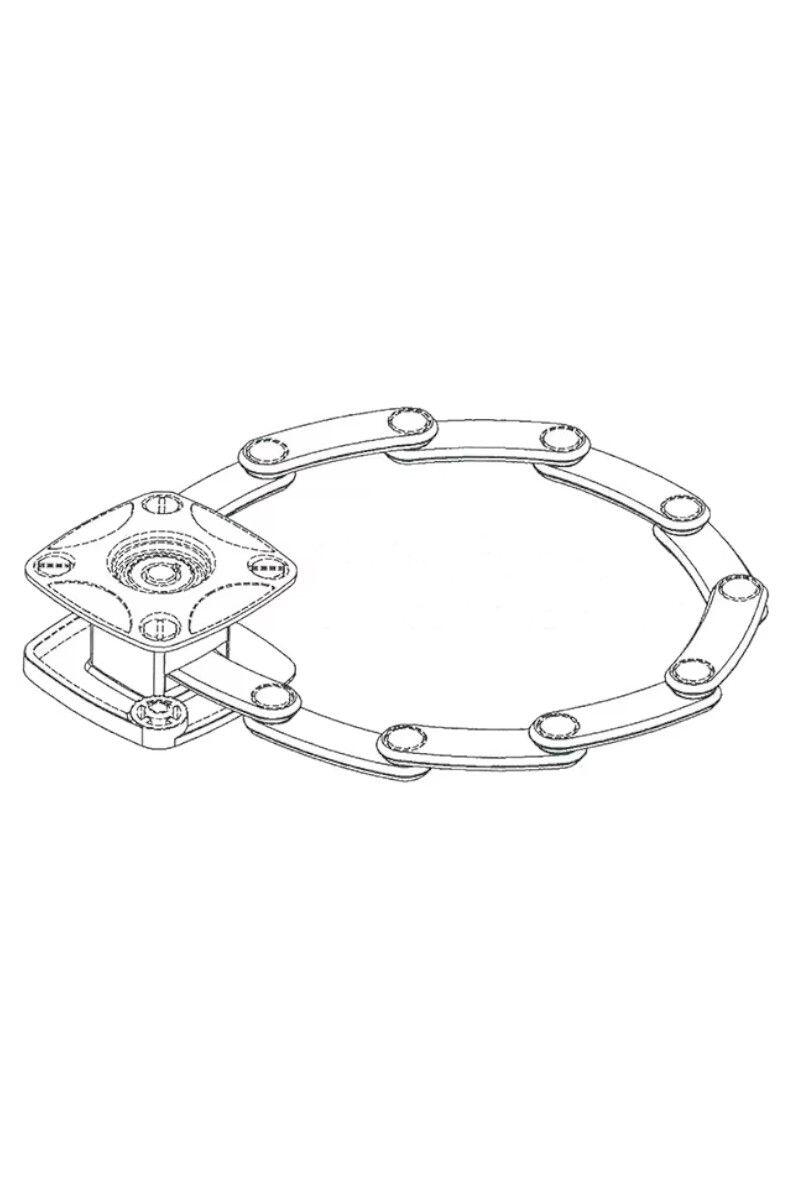 Zapięcie rowerowe Harmo SQ WD795 3/4