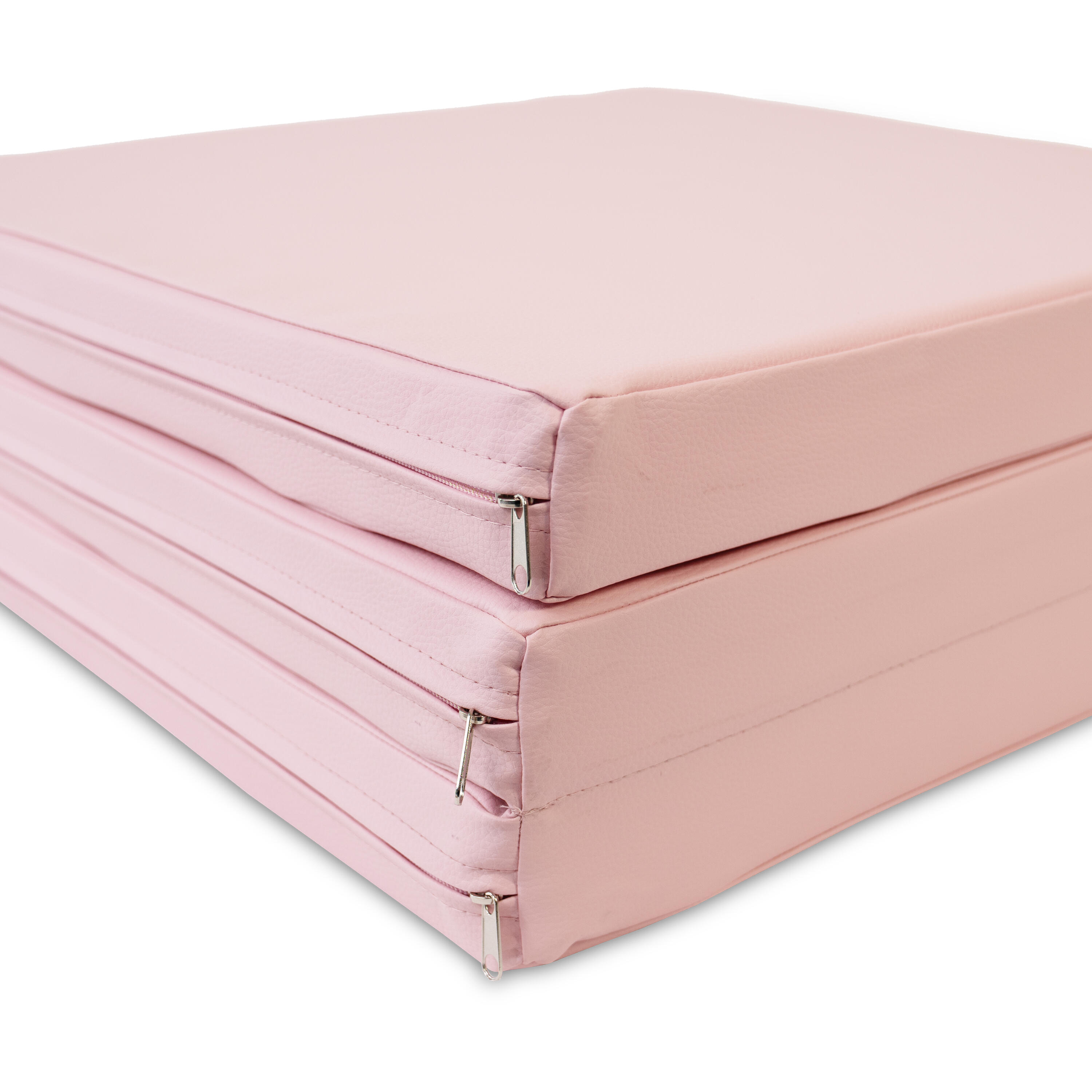 Jeflex Tappetino ginnastica pieghevole 180x60x6 cm rosa morbido 3/7