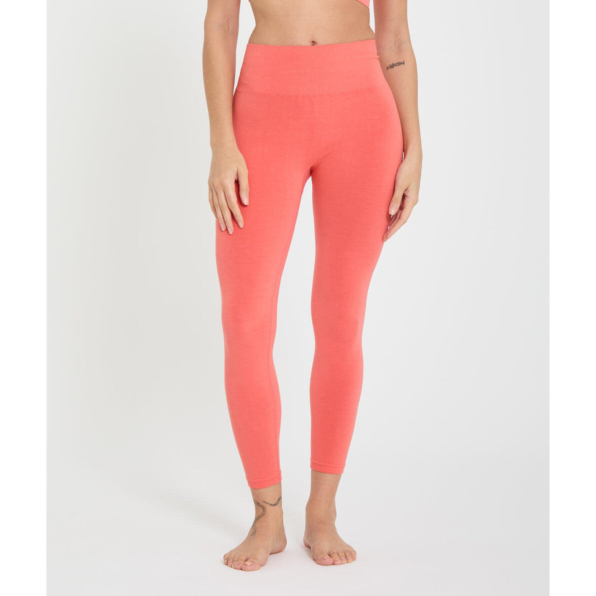 Yoga Searcher - Asa - Legging En Bambou - Legging - Orange -  S - Decathlon