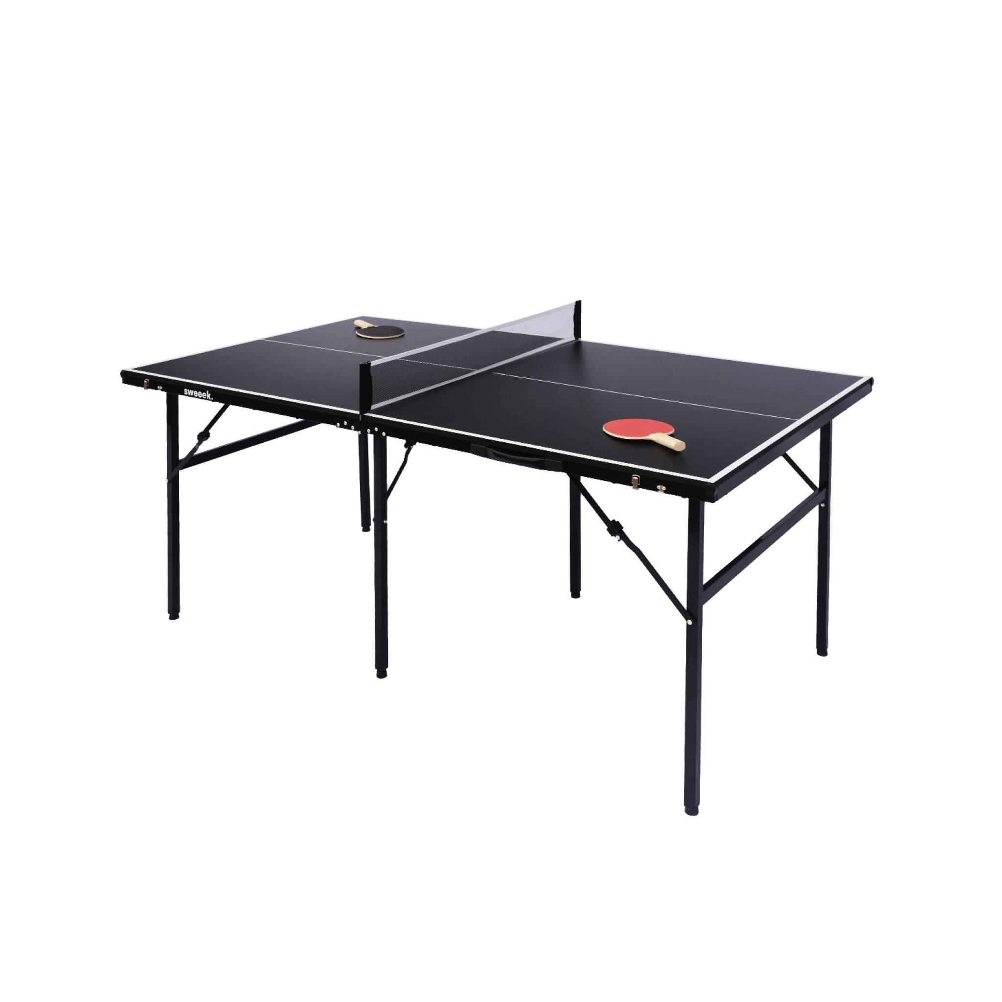 Table de ping pong d'intérieur médium, noir, pliable | sweeek 2/5