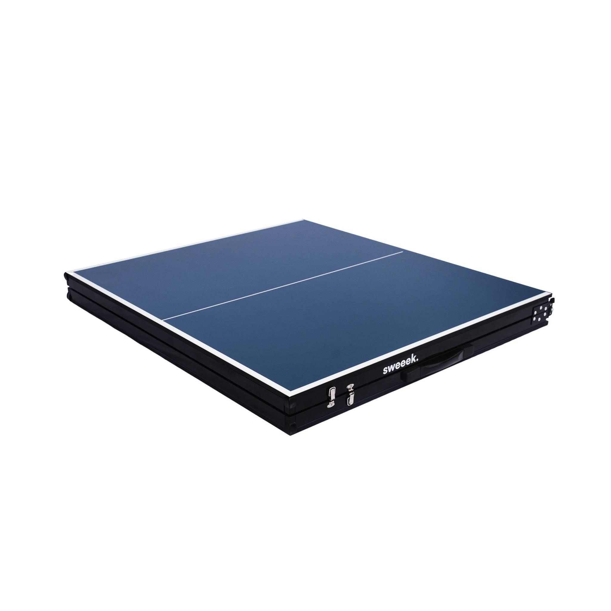 Table de ping pong d'intérieur médium, bleu pliable | sweeek 3/5