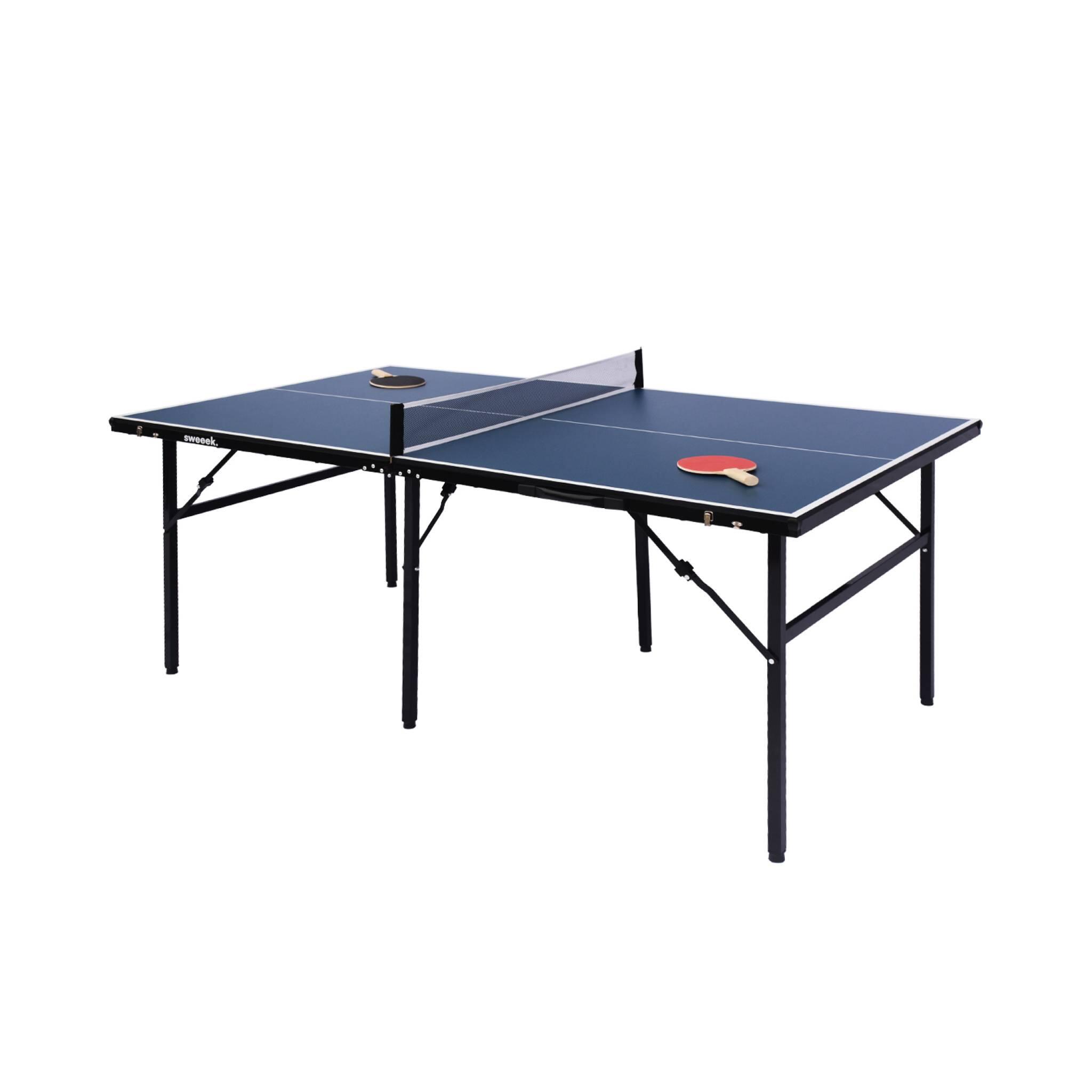 Table de ping pong d'intérieur médium, bleu pliable | sweeek 2/5