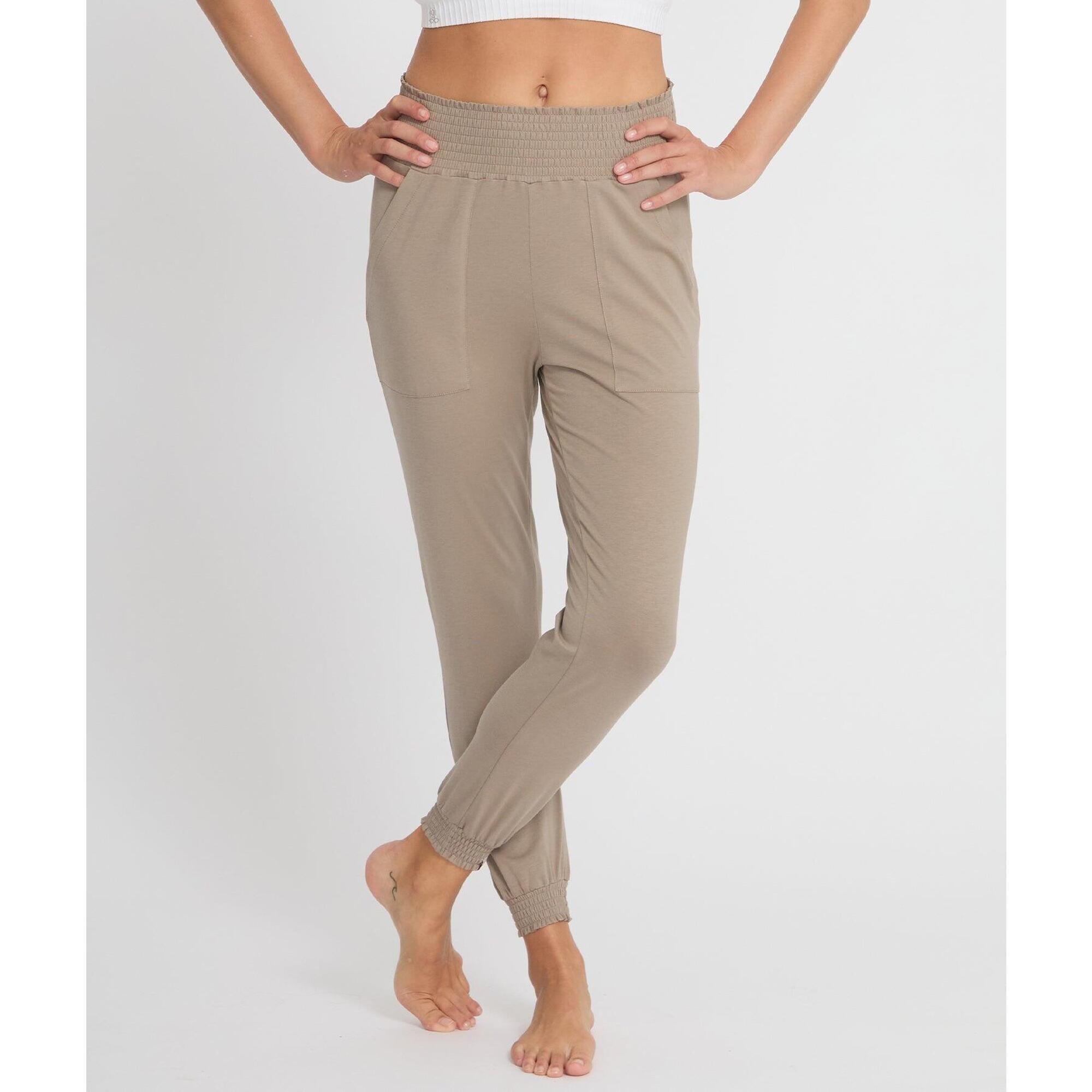 Yoga Searcher - Morjim - Pantalon Fluide Yoga - Pantalons - Beige - Decathlon