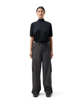 Wasserdichte Damen-Cargohose – Recycelt & Bequem Noir XS