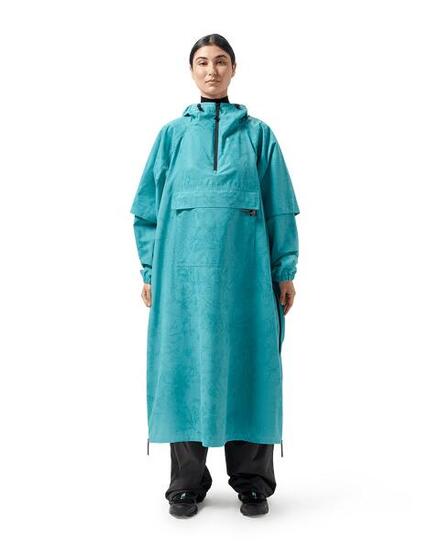 Leichter Wasserdichter Poncho Damen – Vegan bleu bleuet S