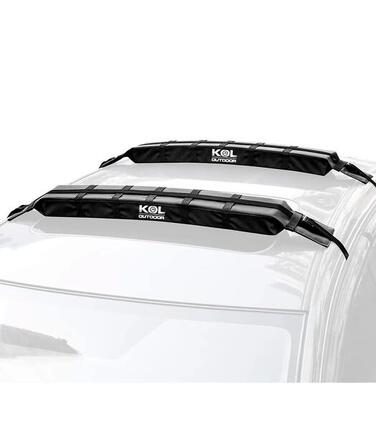 Barres de toit rembourrées avec sangles pour kayak et paddle surf