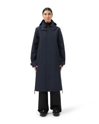 Wasserdichter Mac Mantel Damen – Beige Écorce XL