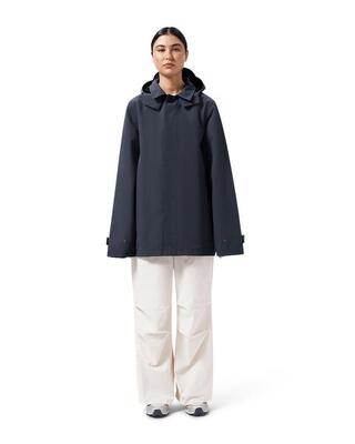 Kurze wasserdichte Damenjacke – Recycelt & atmungsaktiv NOIR S