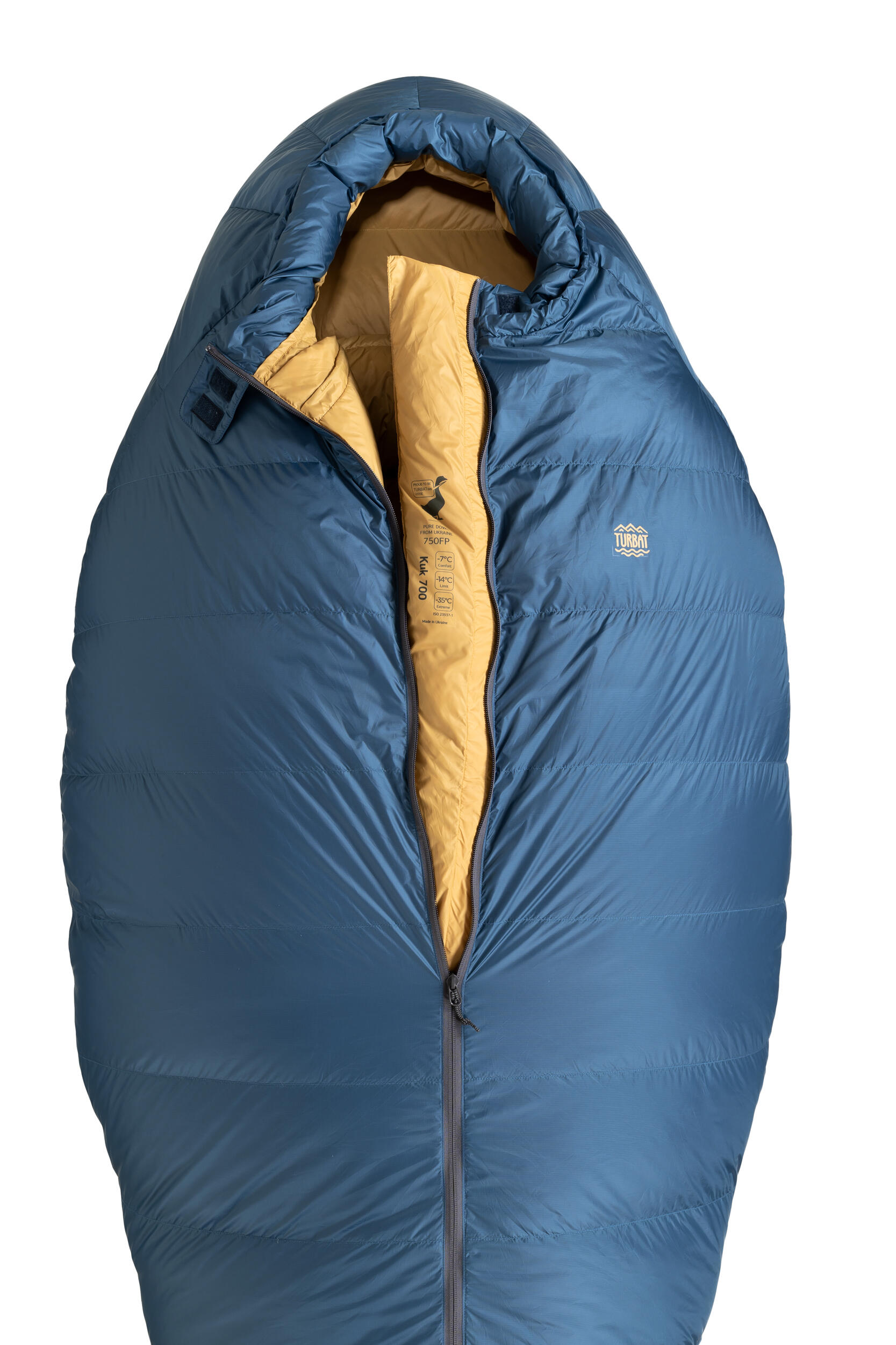 Mummyslaapzak Down Kuk 700 Legion Blue -35°C - Blauw - voor volwassenen 2/5