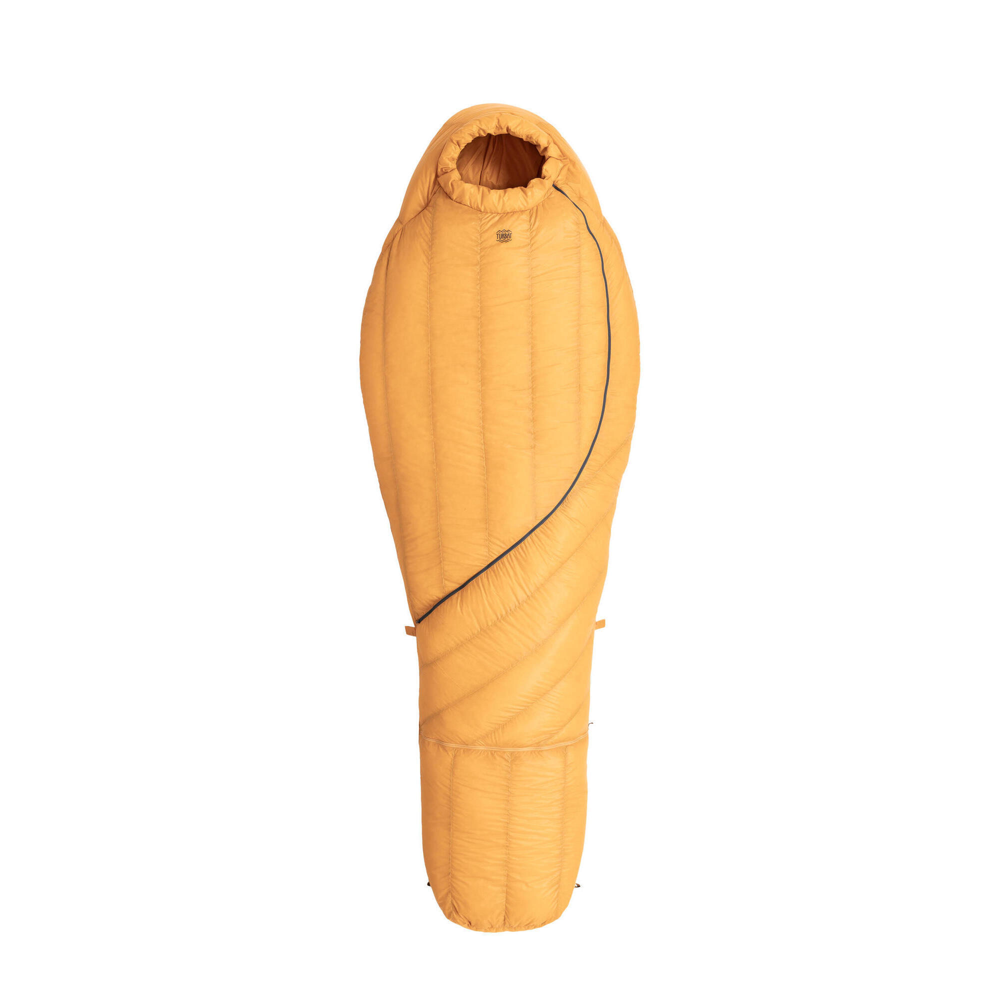 Turbat - Sac De Couchage Momie Ultar Fermeture Éclair Incurvée -21°c - Jaune Pour Adultes - Sac De Couchage - Jaune - 185 Cm - Decathlon