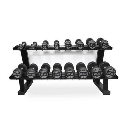 Professioneel Dumbbell Rack voor 12 Paar Dumbbells (2,5 - 30 kg) Fitness Tech