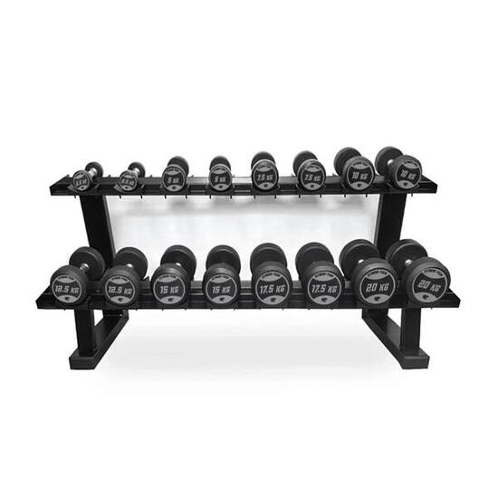 Professioneel Dumbbell Rack voor 12 Paar Dumbbells (2,5 - 30 kg) Fitness Tech