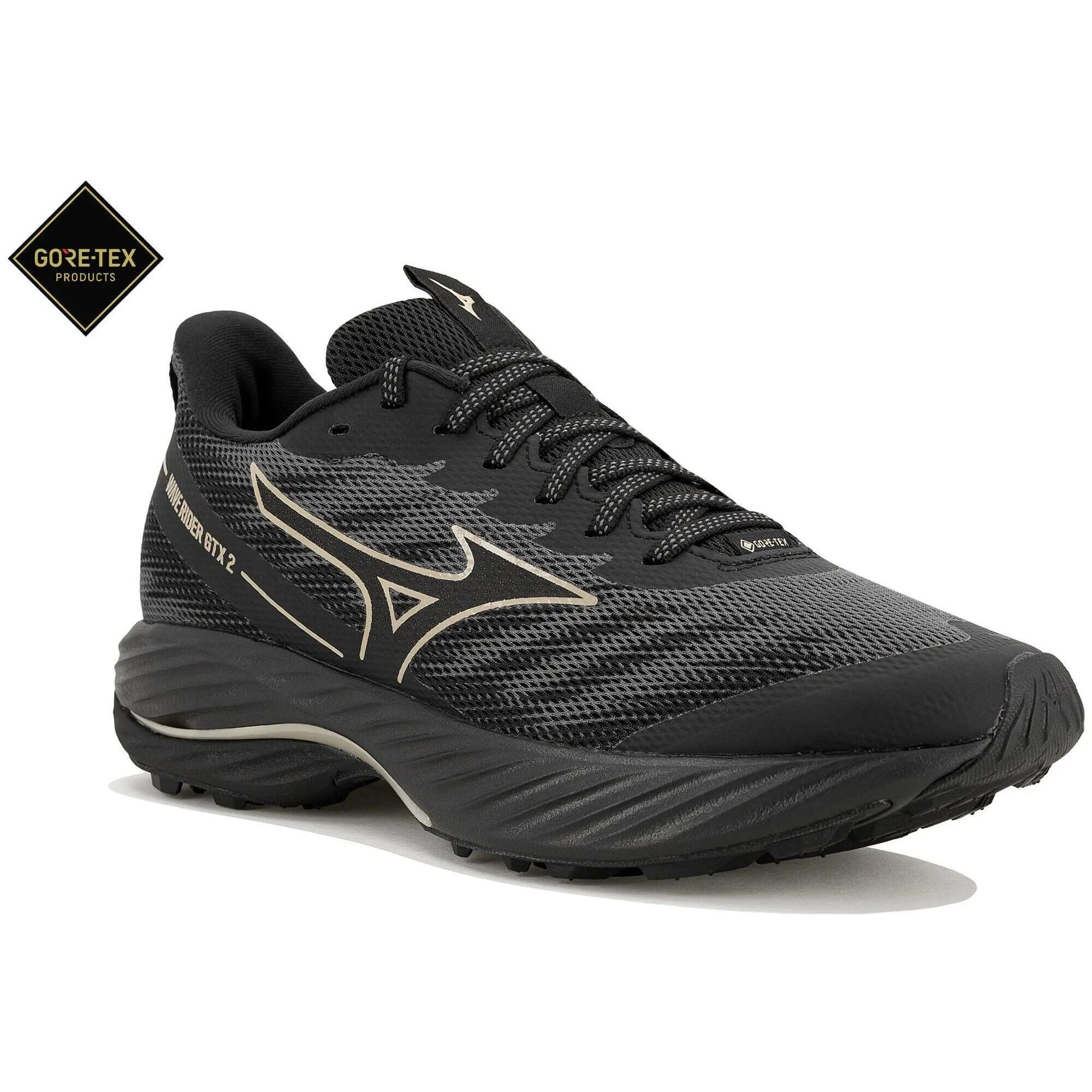 Buty do biegania damskie Mizuno Wave Rider GTX 2 iron gate/ge gold/black
