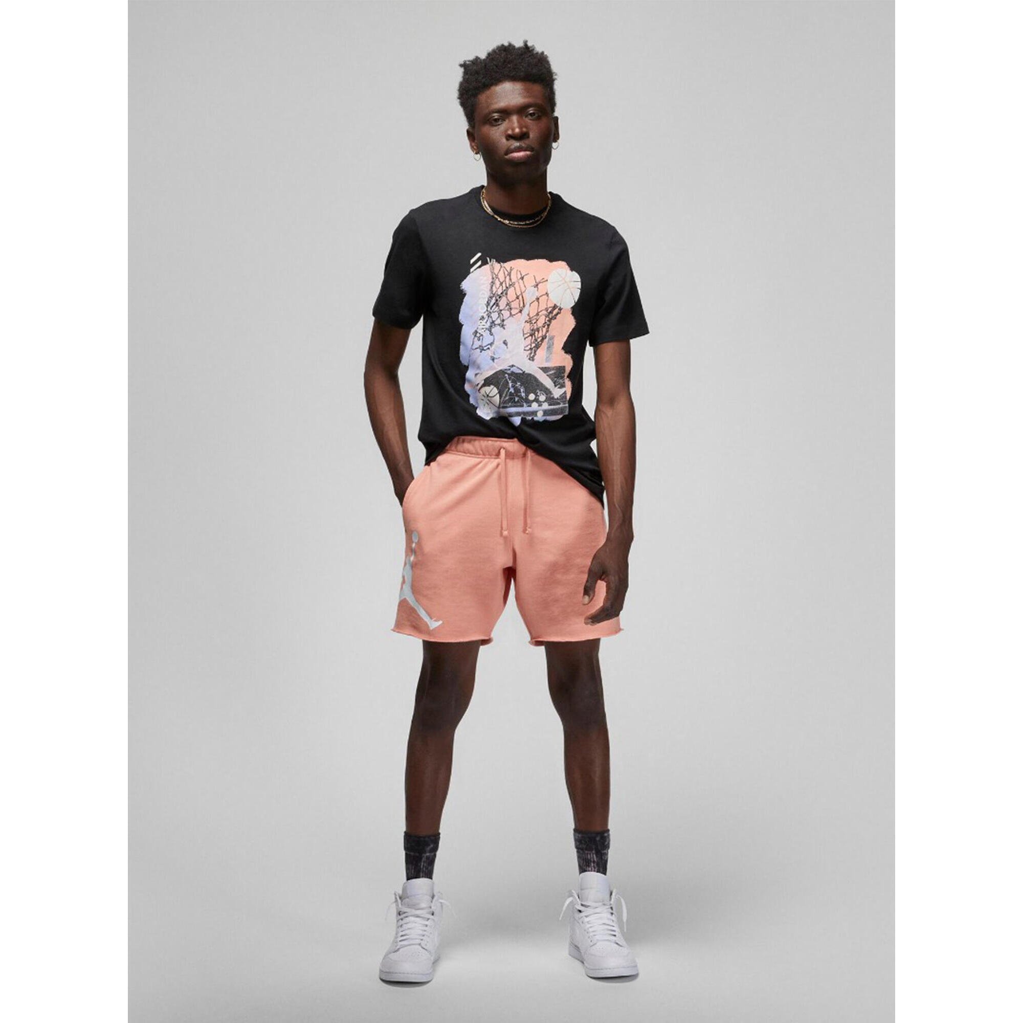 Koszulka męska nike air jordan brand graphic crew 1 tee black