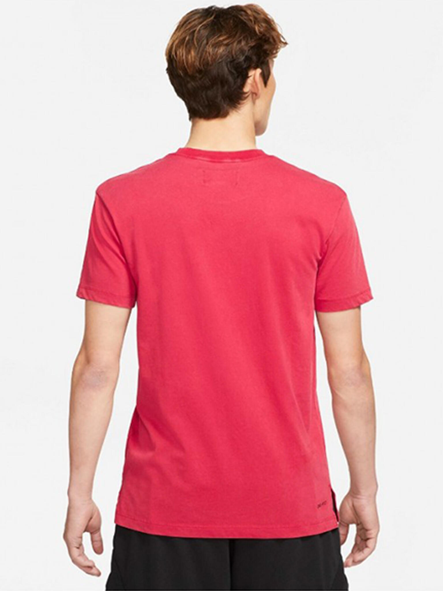 Koszulka męska nike air jordan dri-fit short-sleeve graphic top tee gym red 3/5