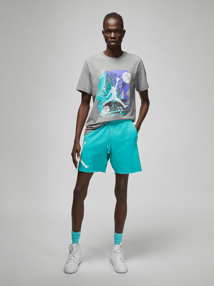 Koszulka męska nike air jordan brand graphic crew 1 tee carbon heather